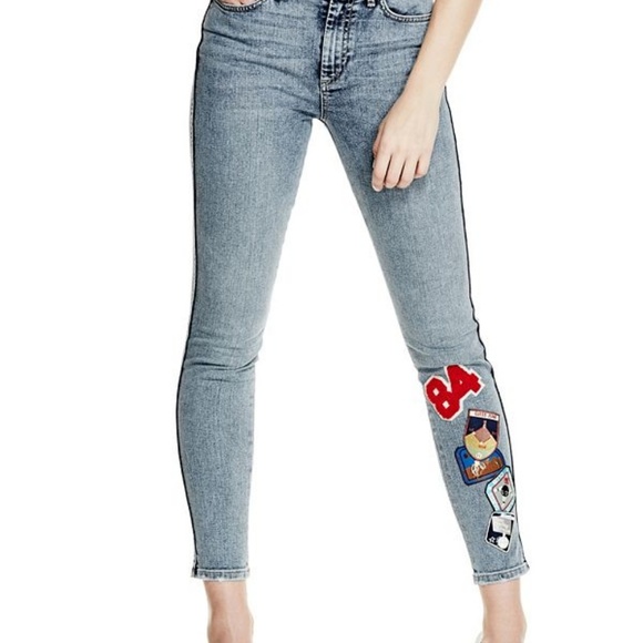 *HOST PICK* GUESS Patched Acid Wash Skinny Jeans - Picture 2 of 4
